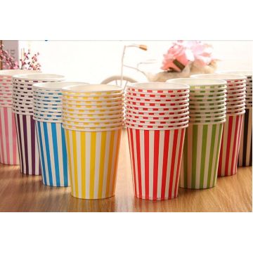 Colourful Paper Party Wedding DIY Events Drinking Tableware Cups