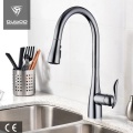 Elegant Deck Mounted Pull Down Kitchen Sink Faucet