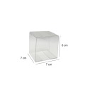 Kundenspezifische Logo Cube Gift Clear PVC-Kunststoffkasten