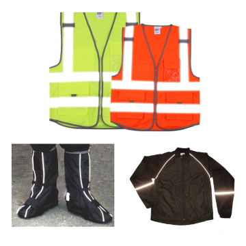 Reflective film for occupational safety clothing