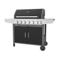 Six Burner Gas Grill With Side Burner