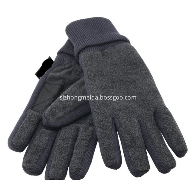 Grey Fleece Gloves