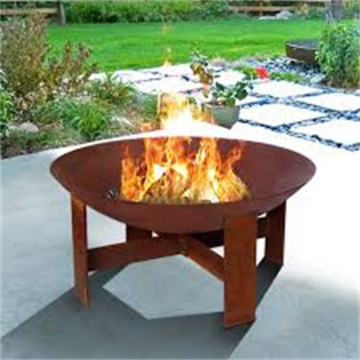 Garden Corten Steel Round Fire Bowl