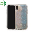 Estuche para teléfonos Glitter Liquid Bling Quicksand Bluelight de plástico