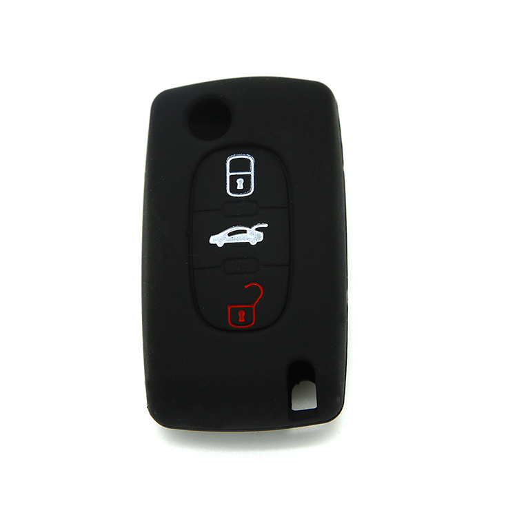  Peogeot silicone car key case 