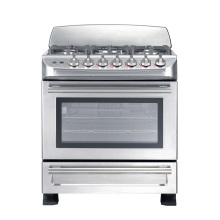 Commercial 5 Burner Gas Stove with Bakery Oven