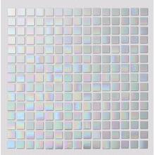 White Pearl Watercolor Glass Mosaic Tiles For Kitchen