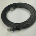 Cable plano de los cordones de conexión del Lan de la red de Internet Cat6