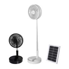 Ventilador solar plegable retráctil para acampar