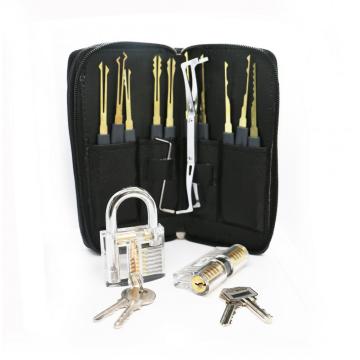 24pcs Locksmith Supplies 2pcs Clear Practice Lock