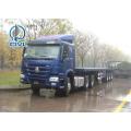 Tri Axle Mechnical Suspension 20ft Flatbed Trailer