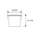 Luz LED empotrable Pathway 7W empotrada LEDER