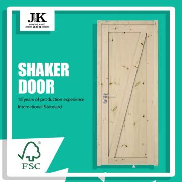 JHK-SK07 Southern Yellow Painting Pine Wood Doors For Sale