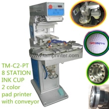 TM-C2-P Two Color Curved Surface Printing Carousel Pad Printer