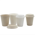 Copas de café de celulose biodegradável descartáveis ​​biodegradáveis ​​8 onças 12 onças com tampa