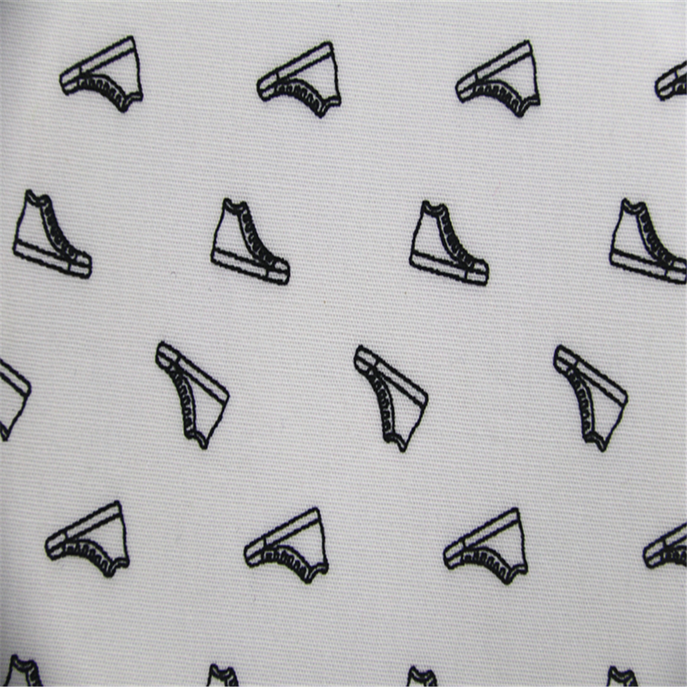 Shoe Pattern Printed Fabric