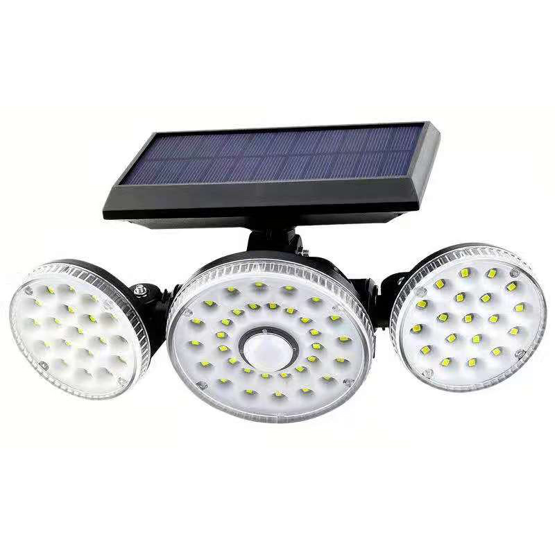 Folding Three Head Solar Light