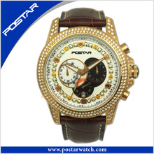 High-End Super Sport Watch with Stone Setting Factory Price Psd-2780