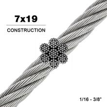 Bright Galvanized Stainless Steel Wire Rope Drill Line