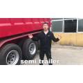 clinker and gravel transport Dumper trailer Rear