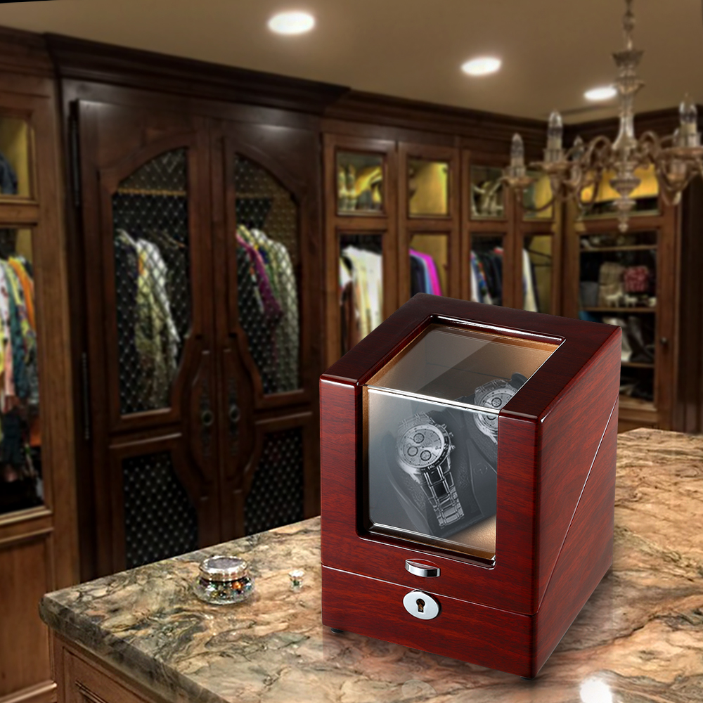 watch winder box in living room