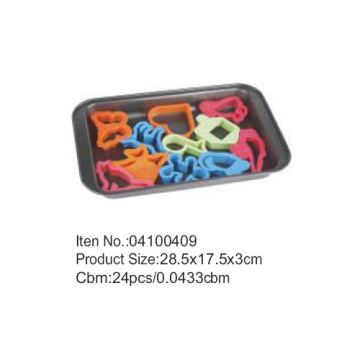 28.5 * 17,5 cm Kunststoff Cookie Cutter Pan Set