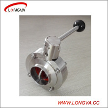 Stainless Steel Sanitary Welding Butterfly Valve with Pulling Handle