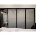 Non-adhesive white color privacy glass