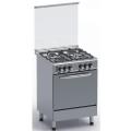 Full Stainless Steel 4 Gas Burner Stove with Gas Oven