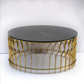 Modern Stylish Round stainless steel coffee table