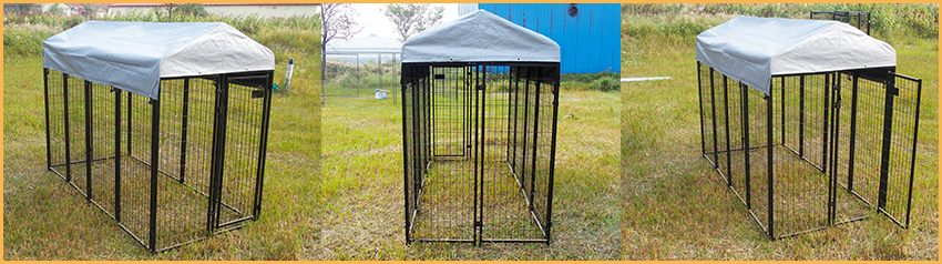 square tube pet dog kennel