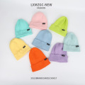 Children's candy colored knitted hat adult woollen hat