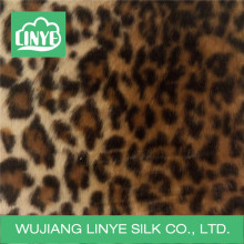 Tecido de impressão de leopardo, tecido de manta, atacado de tecido de veludo