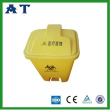 colorful plastic medical waste bin