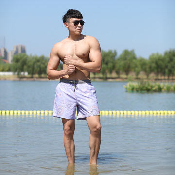 160GSM Full Elastic Beach Short Man&#39;s Swimshort