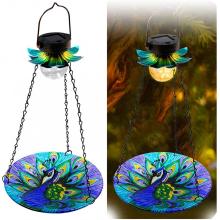 Solar Powered Bird Bath for Outside Hanging