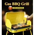 Windproof camping portable protane,butane gas BBQ grill