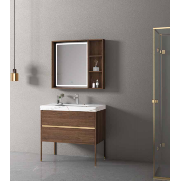 Meuble miroir de salle de bain en aluminium de luxe