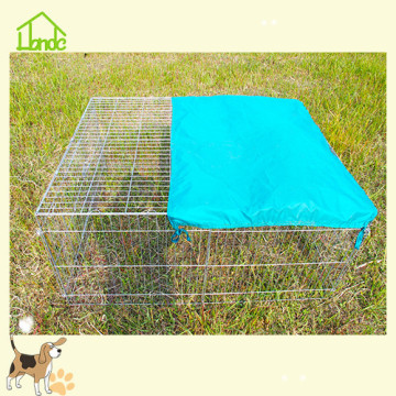 Easy-to-use barbed wire rabbit cage