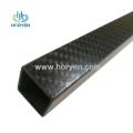 Tubo rectangular de fibra de carbono de 3k 30 mm x 30 mm