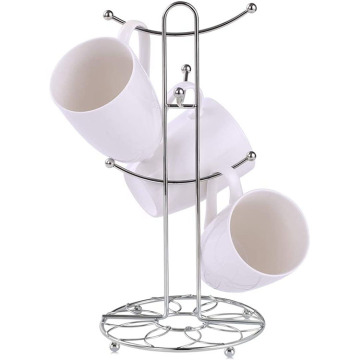 6 supports de tasses en tasse de rangement pour cuisine