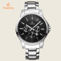 Hot Sale Best Fashion Stainless Steel Band Chronograph Hommes Montres 2016 Alloy Business Wrist Watch 72229