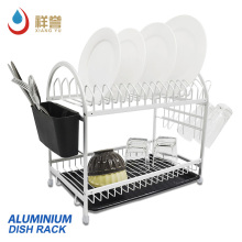 2 layer alumnium dish drainer