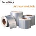 OEM self adhesive plain silver PET sticker label