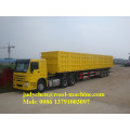 80ton 3 alxes side dump semi trailer