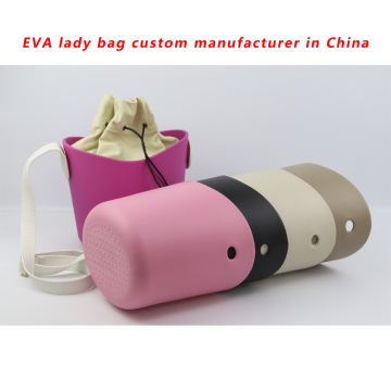 Custom EVA Rubber Beach Bag with PU handle