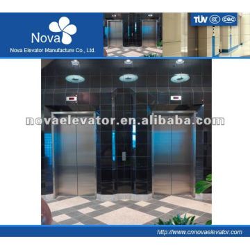 Hairline/etching/mirror stainless steel elevator for office, high speed