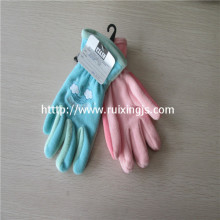 Girl's 100% polyester  full fingers gloves