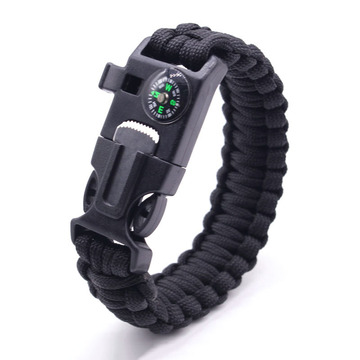 Bestes Paracord Survival Armband mit Feuerstein