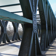 Piezas estructurales de acero para puentes de construcción